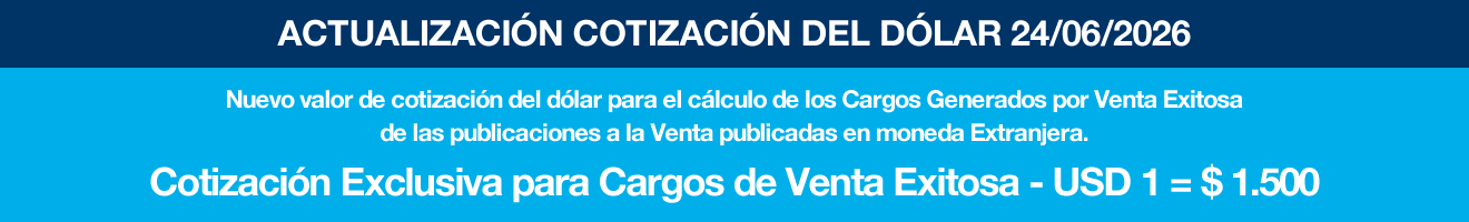 Actualización Dólar