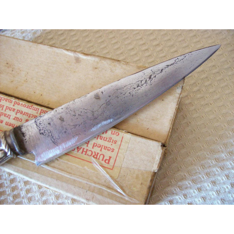 Cuchillo De Plata Y Adornos De Oro  Ind. Arg.