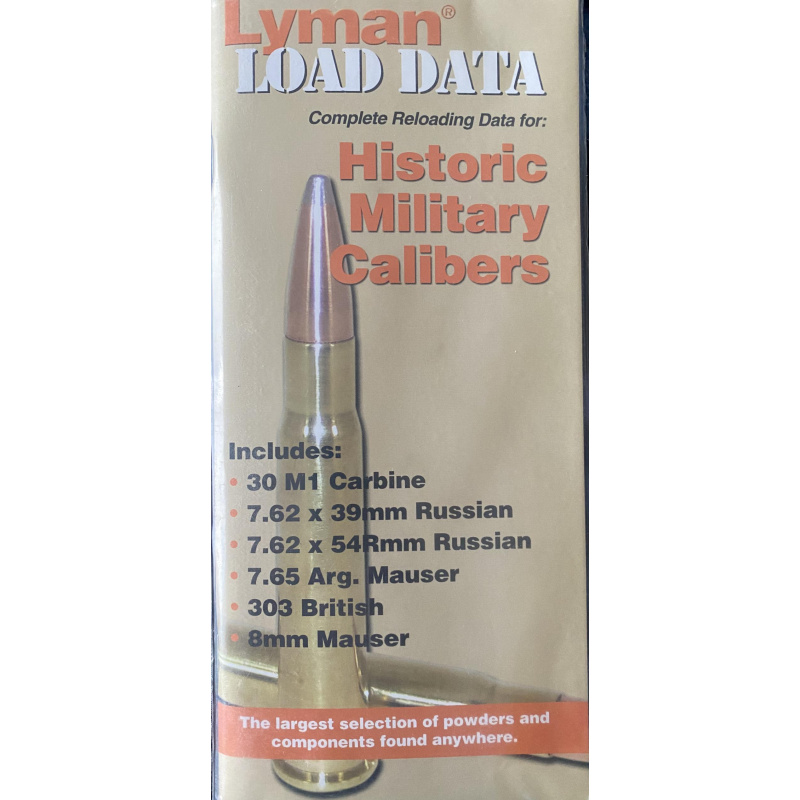Manual De Recarga Lyman Historic Military Calibers Nuevo Y Sin Uso Usd15
