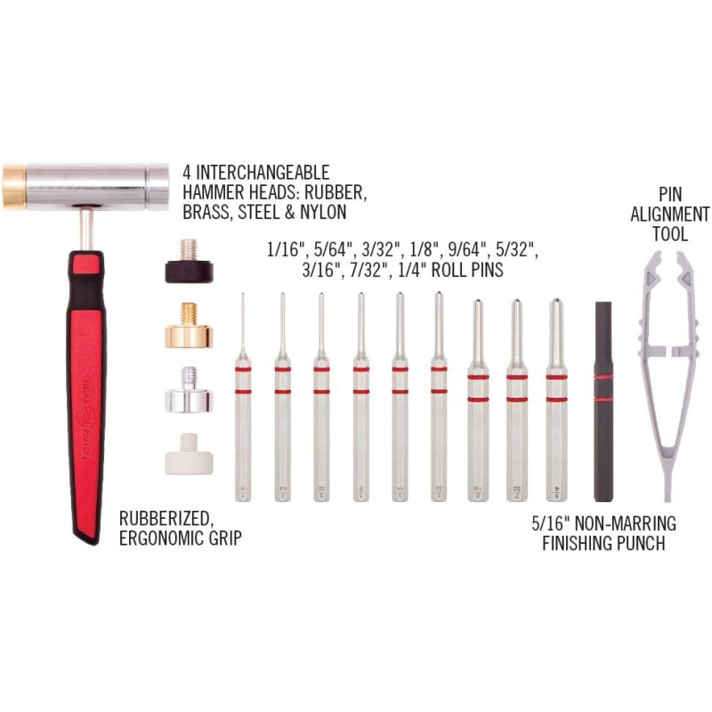 Real Avid - Pin Punch Set - Bloque De Banco