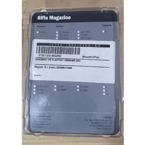 Cargadores Cz Cal .22 Wmr/ 17 Hmr