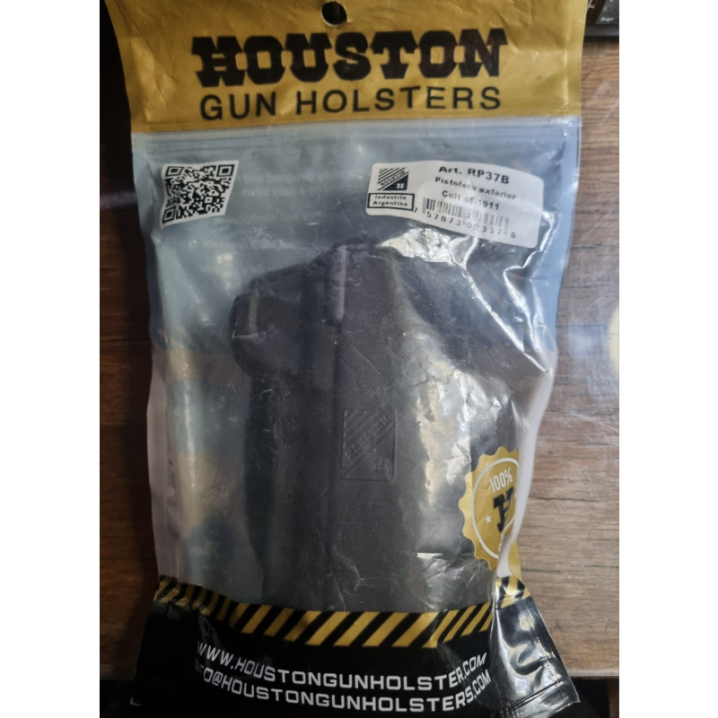 Pistolera Rígida P/colt 45-1911 Táctica Houston Ranger Polímero Exterior