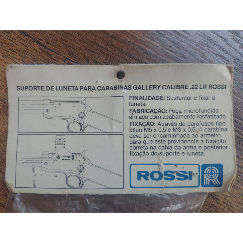 Carabina Rossi 62 / Taurus 62 - 72 , Winchester 62 Montaje Lateral