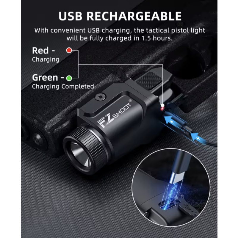 24 Cuotas De $3900 Linterna Tactica 500lm Ideal Subcompactas