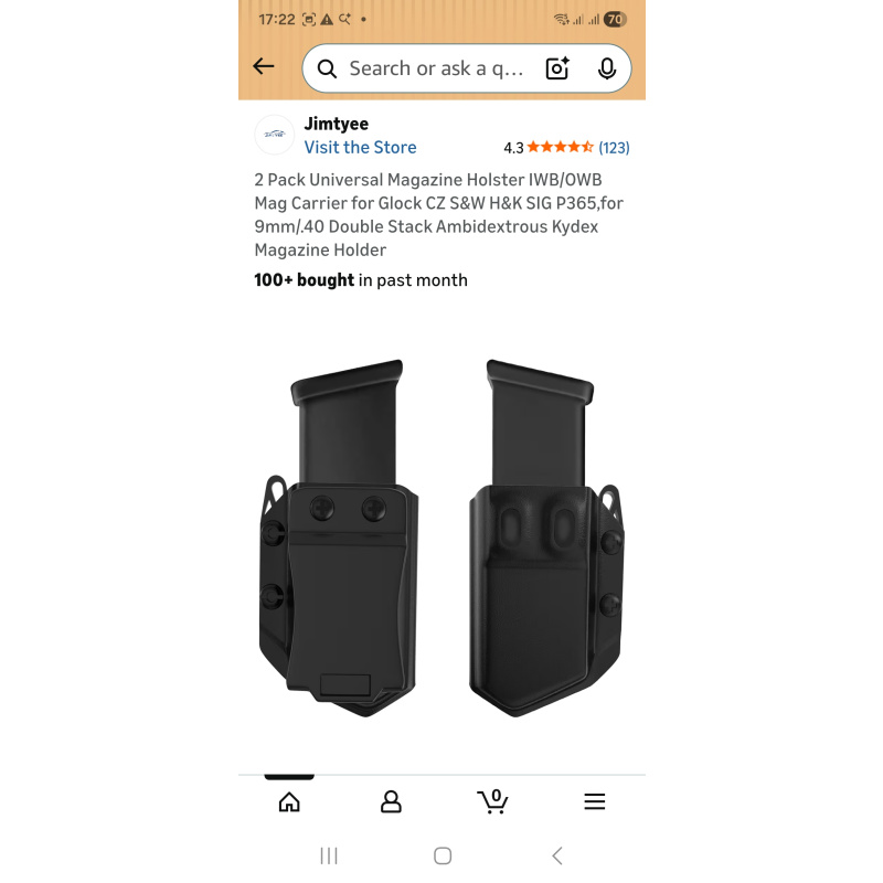 Set De Portacargadores Universal Para Cinturon