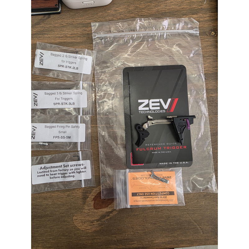 Kit De Disparador Zev Fulcrum Adj Trigger Para Glock
