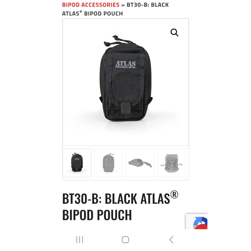 Pouch Tactico Transporte Bipodes Atlas Made In Usa
