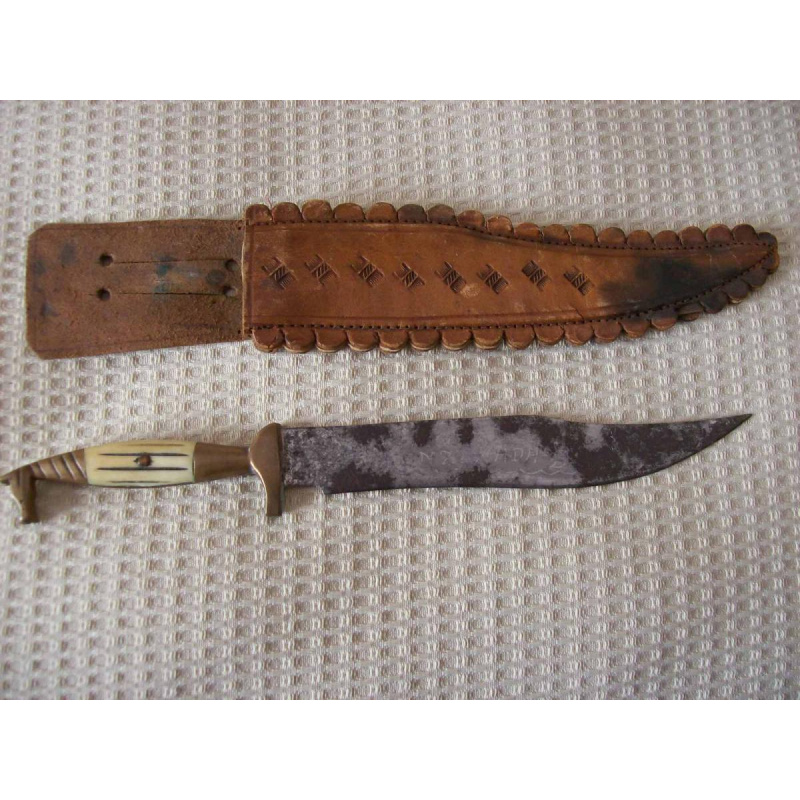 Antiguo Cuchillo Artesanal Mexicano