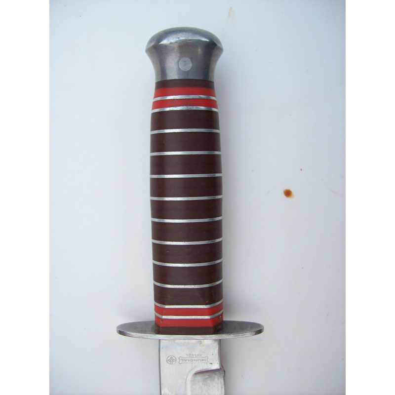 Bowie M U N D I A L  Mod Sheriff Knife 1985 Brazil Cuchillazo