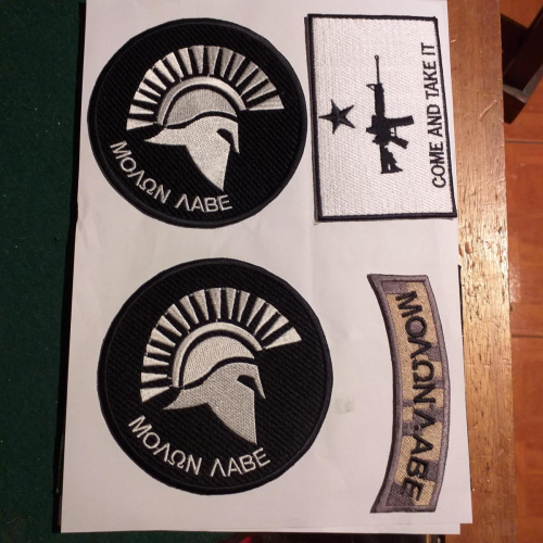 Parches Americanos Molon Labe