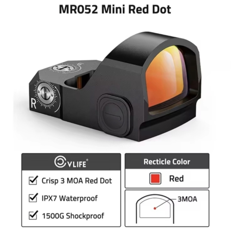 Mira De Punto Rojo Cvlife 3 Moa Rmr  Auto On / Off