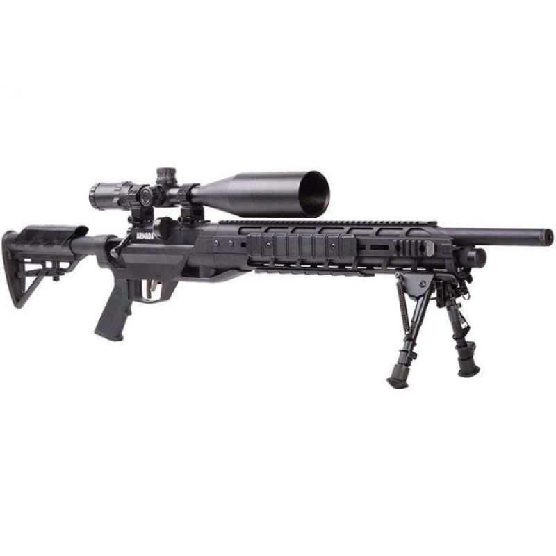 Rifle De Aire Benjamin Armada Cal 6,35 Mm Mira, Montajes Y Bipode Nuevo En Caja