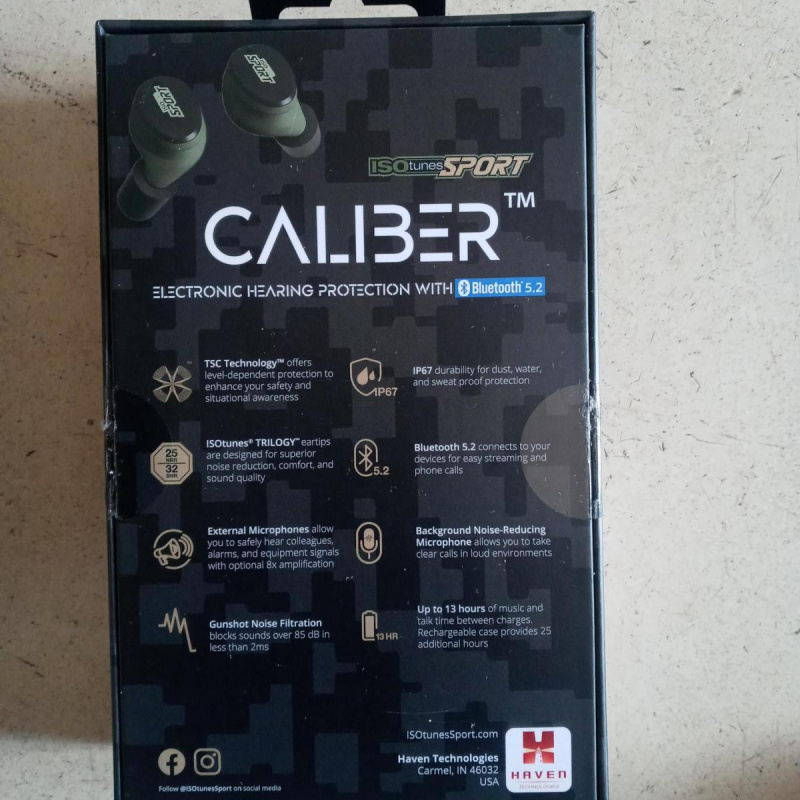 Protector Auditivo Bluetooth Recargable Isotunes .nuevo.