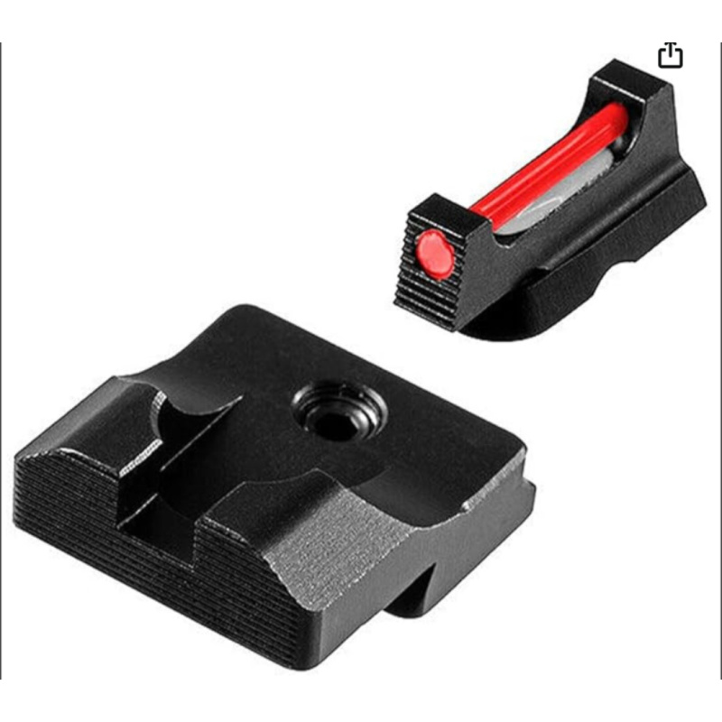 Alza Y Guion Truglo Fibra óptica Glock 17 Tg132g2
