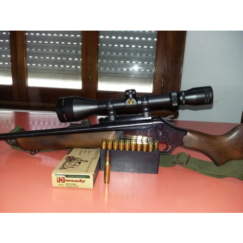 Fusil Monotiro Rossi .243 Win. Modelo 643 + Muni