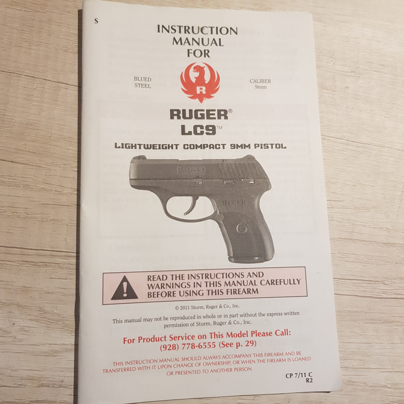 Ruger Lc9, Cal 9x19 Mm, Con Cuim.