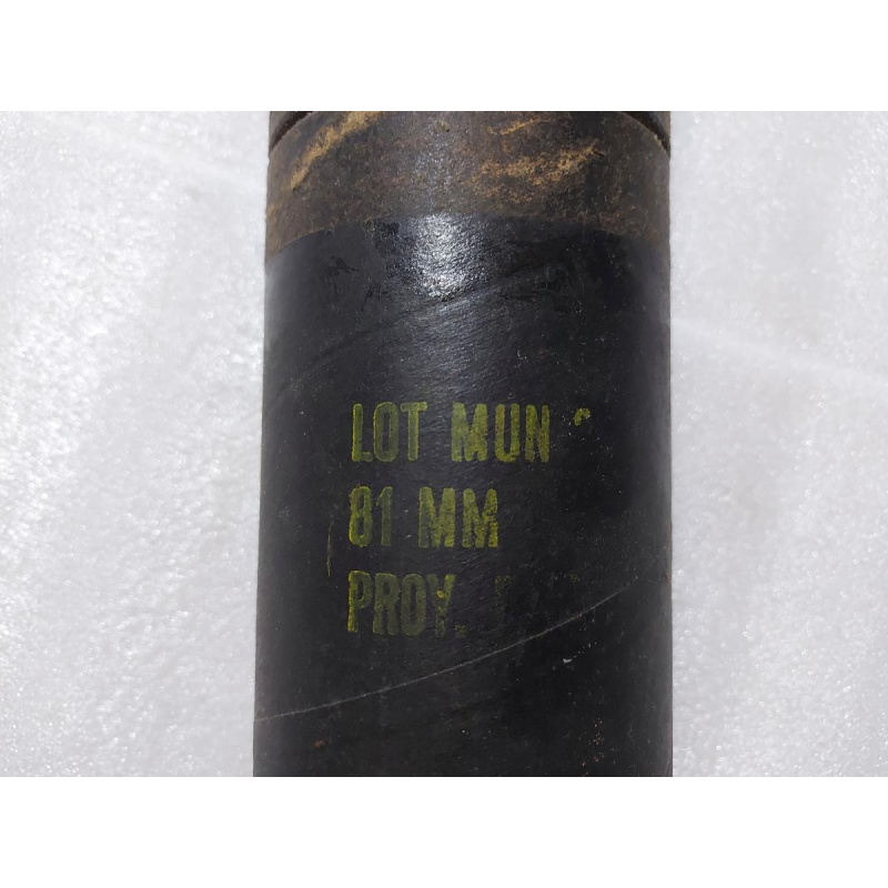 Estuche De Proyectil Mortero De 81mm Original Unico Coleccion