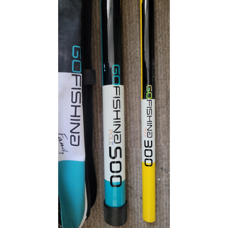 2 Cañas Telescopicas Con Puntera Ideal Pesca Muelle !!