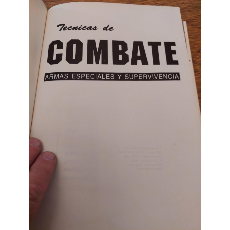 Libro Tecnicas De Combate