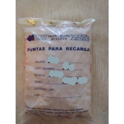 Puntas Mq .45 Acp. Pintadas (250 Unidades)