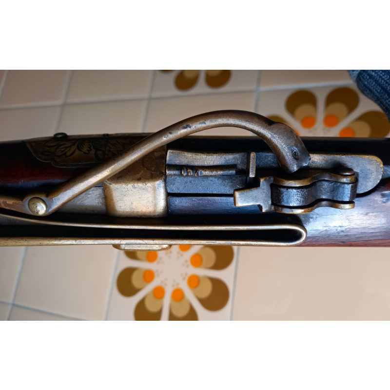 Antiguo Teppo/matchlock Samurai / No Katana Tsuba