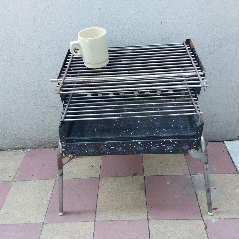 Parrilla Portatil Plegable Lancha Auto Balcon 39x30cm
