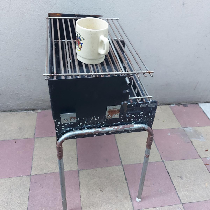 Parrilla Portatil Plegable Lancha Auto Balcon 39x30cm