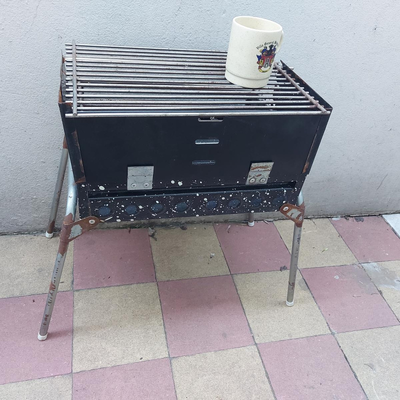 Parrilla Portatil Plegable Lancha Auto Balcon 39x30cm