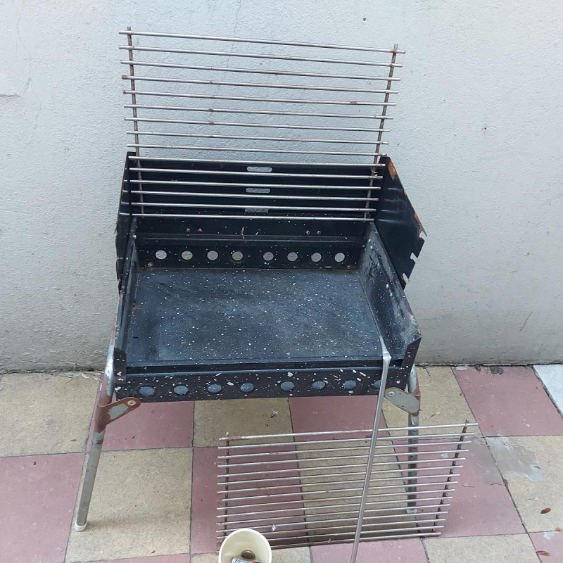 Parrilla Portatil Plegable Lancha Auto Balcon 39x30cm