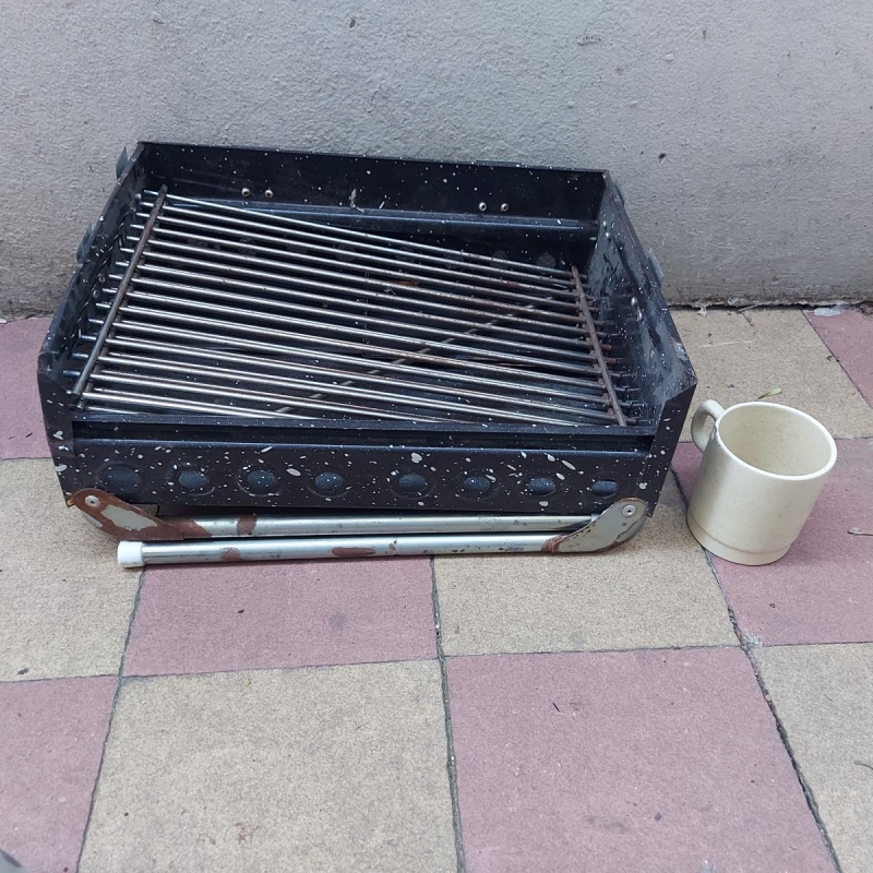 Parrilla Portatil Plegable Lancha Auto Balcon 39x30cm