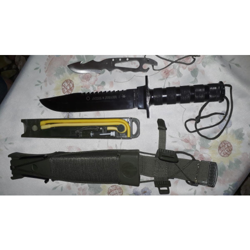 Cuchillo Aitor Jungle King Negro 16016 (made In Spain)