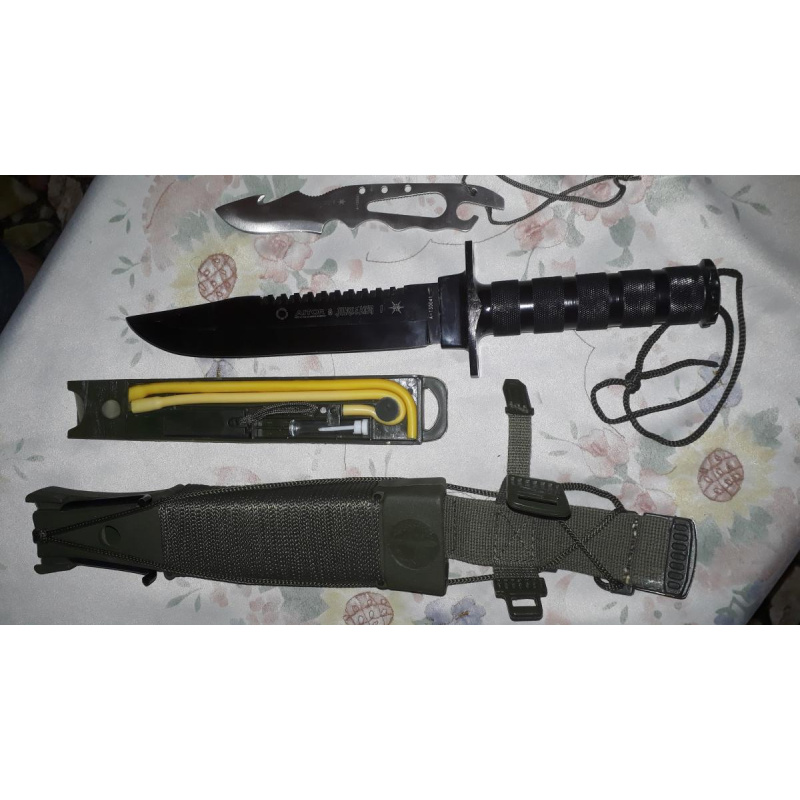 Cuchillo Aitor Jungle King Negro 16016 (made In Spain)
