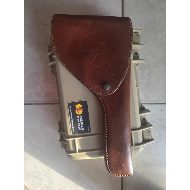 Funda De Cuero Berasategui Con Clip De Cierre, Ideal Pistola 22