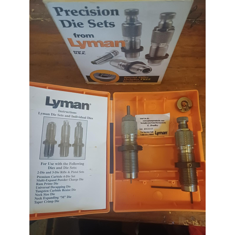 Dies Lyman 223 Remington Con Shellholder