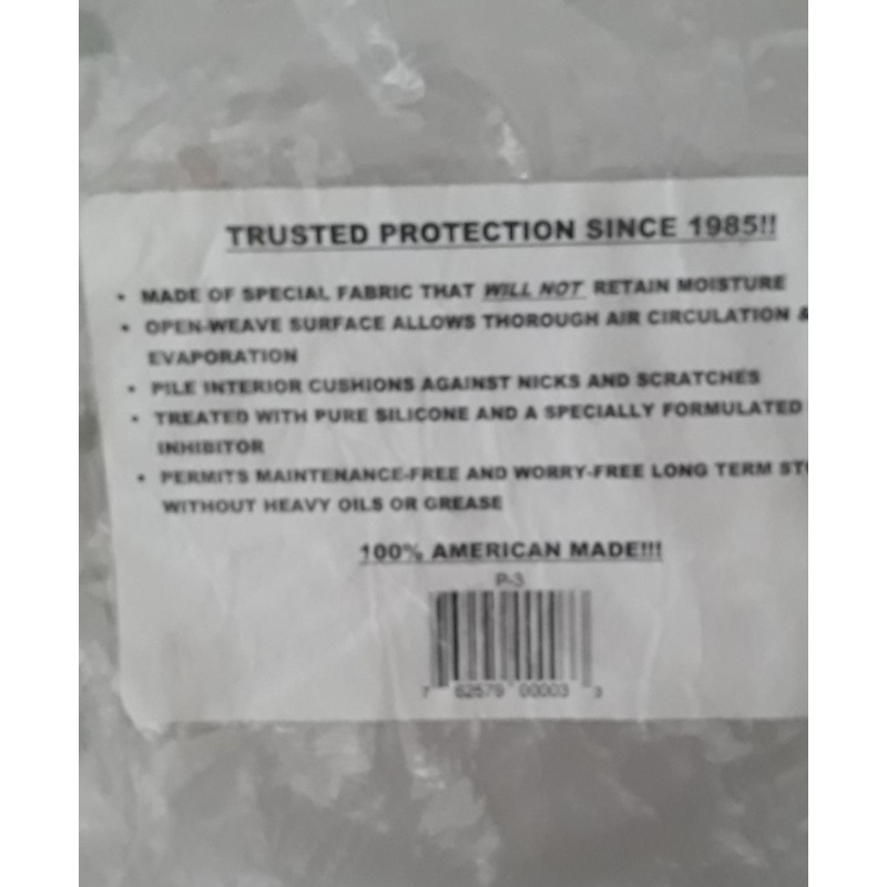 Funda Con Tratamiento Siliconado Para Guarda De Armas Hasta 6"