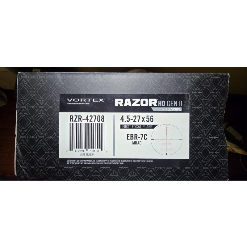 Vortex Razor Hd Gen 2 4.5-27x56 Ffp