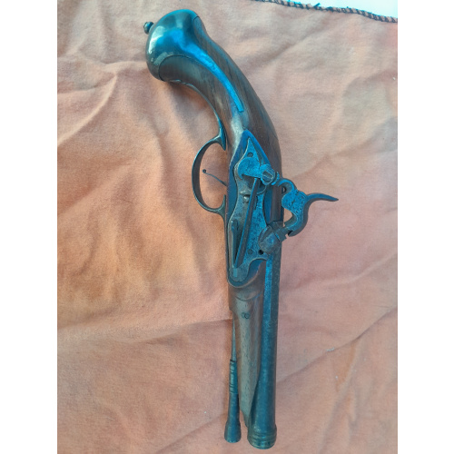 Pistola Española Sistema Miquelete Reformada A Percusion