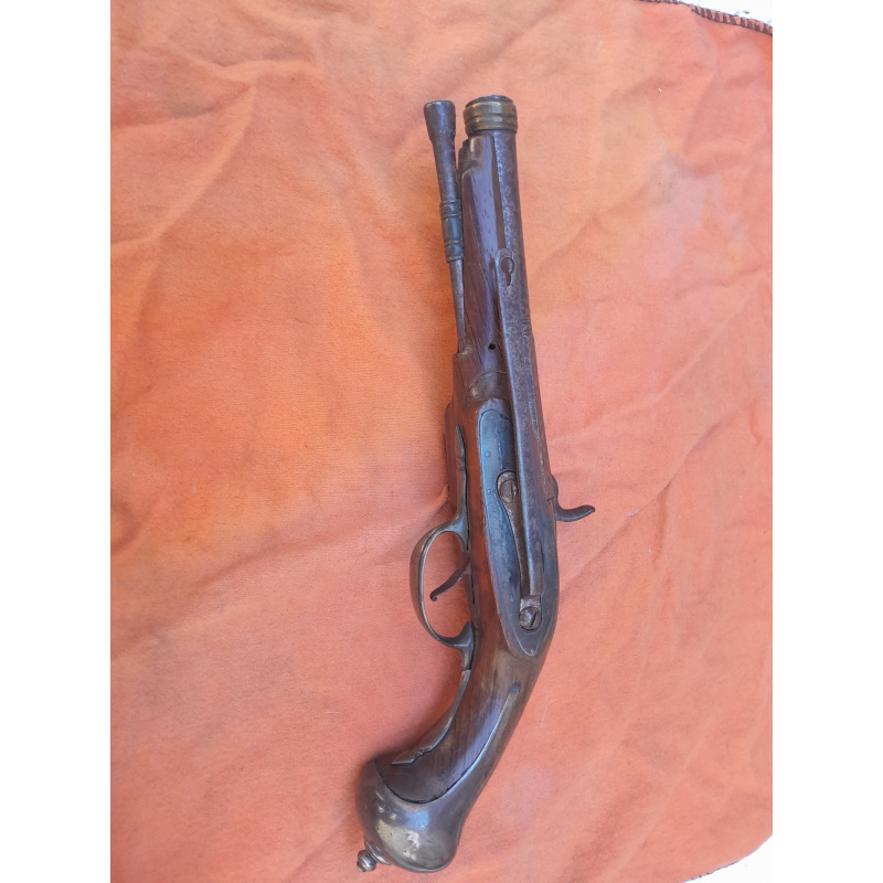 Pistola Española Sistema Miquelete Reformada A Percusion