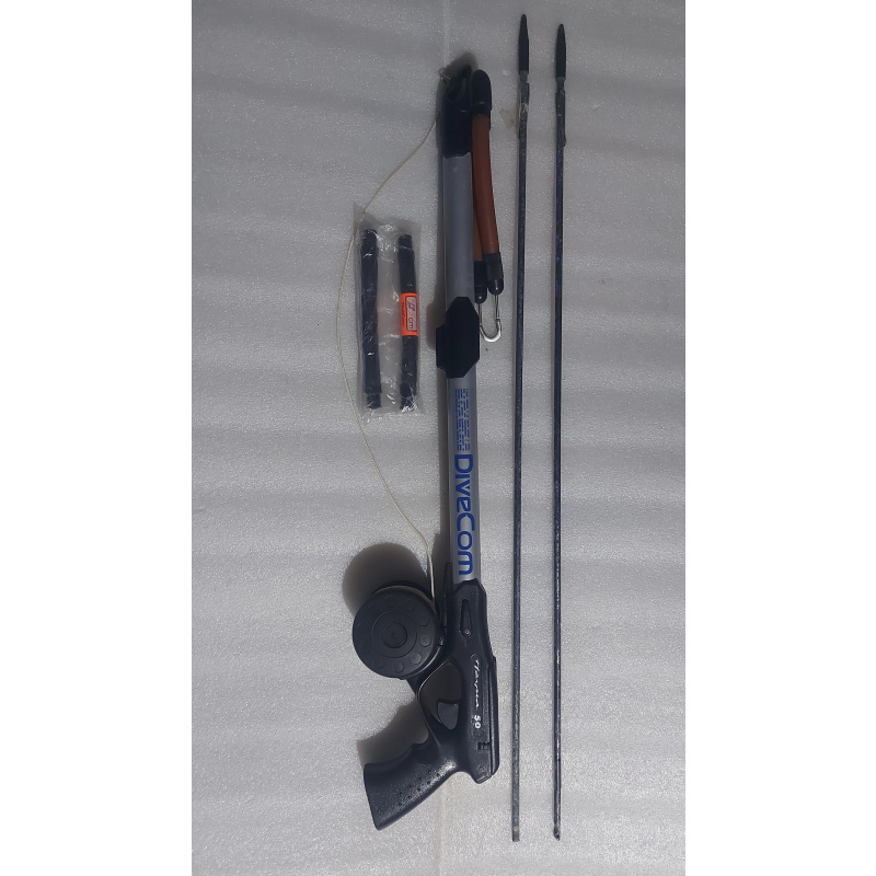 Harpon Divecom Harpia 50 De 75cm Con Reel + 2 Flechas + 2 Gomas