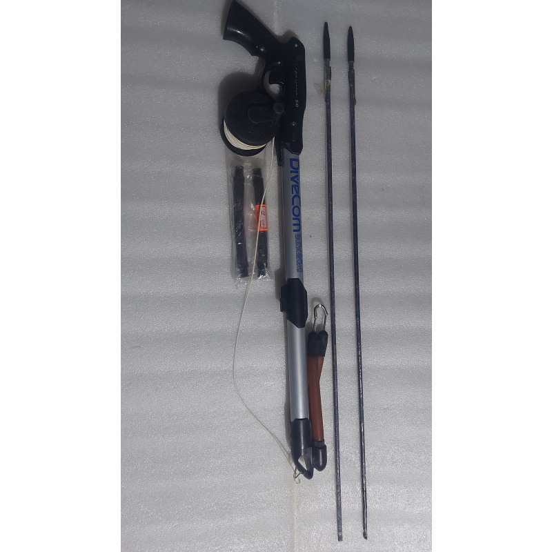 Harpon Divecom Harpia 50 De 75cm Con Reel + 2 Flechas + 2 Gomas