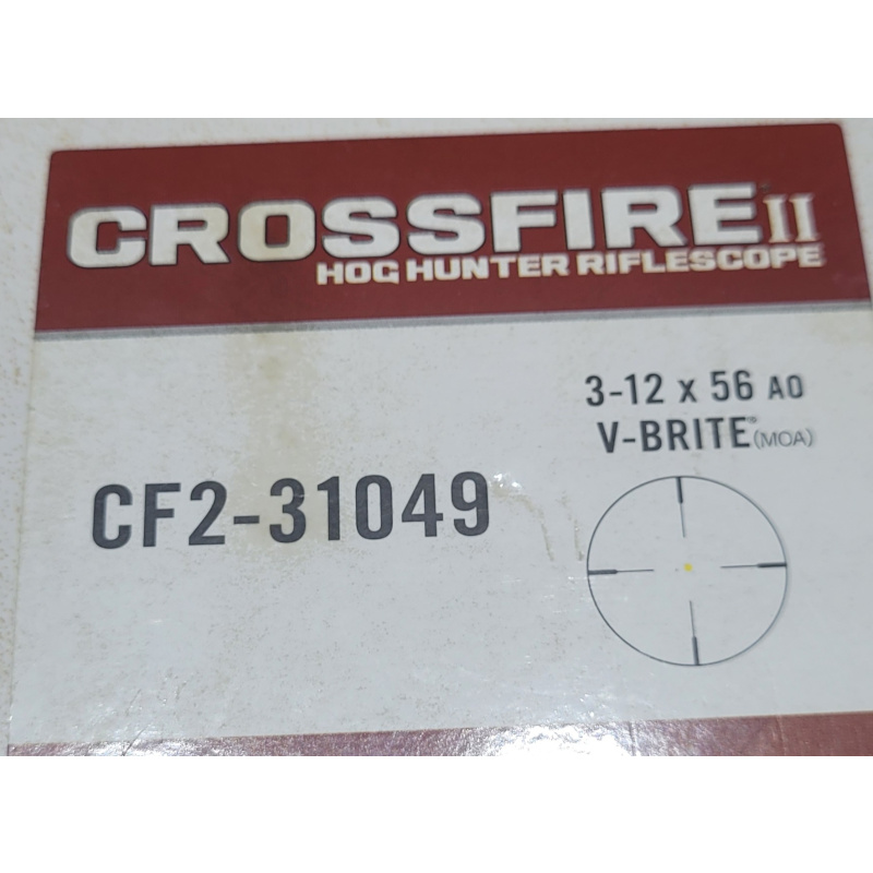 Mira Vortex Crossfire 3-12x56 Red Dot Iluminado Con Anillas Vortex !!