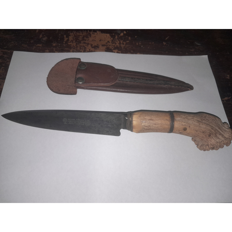 Cuchillo De Campo De Cintura Heinr Boker Solingen Alemana Arbolito