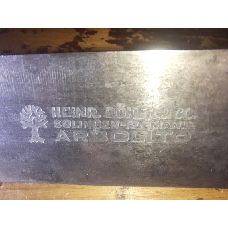 Cuchillo De Campo De Cintura Heinr Boker Solingen Alemana Arbolito