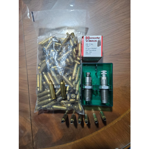 Dies 22-250 Marca Lee Vainas Y Puntas