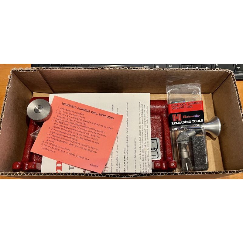 Cam Lock Trimmer Hornady Recortadora Vainas Con Accesorios Incluidos