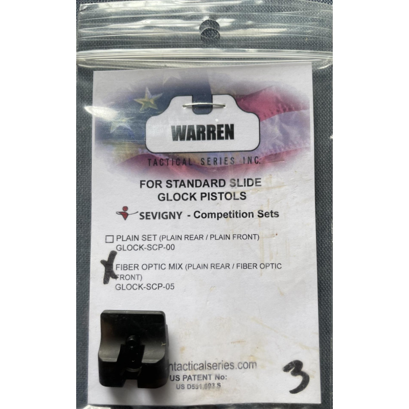 Alza Warren Y Guion Con Fibra Verde Y Roja Glock Nueva Usd160