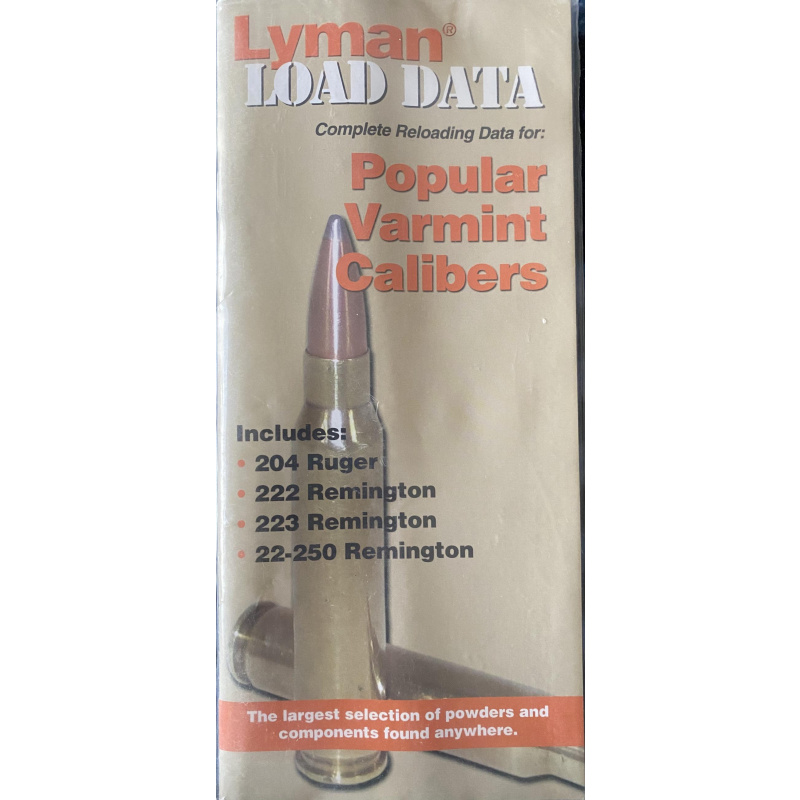 Manual De Recarga Lyman Popular Varmint Calibers Nuevo Y Sin Uso Usd15