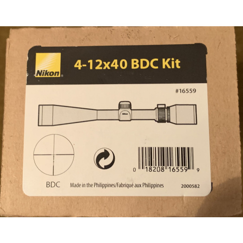 Mira Nikon Bdc Kit 4-12x40mm Nueva Usd480