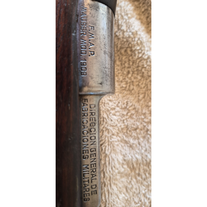 Carabina Mauser 1909 Fmap Modelo Argentino De Caballeria.calibre .7,65 Con Cuim