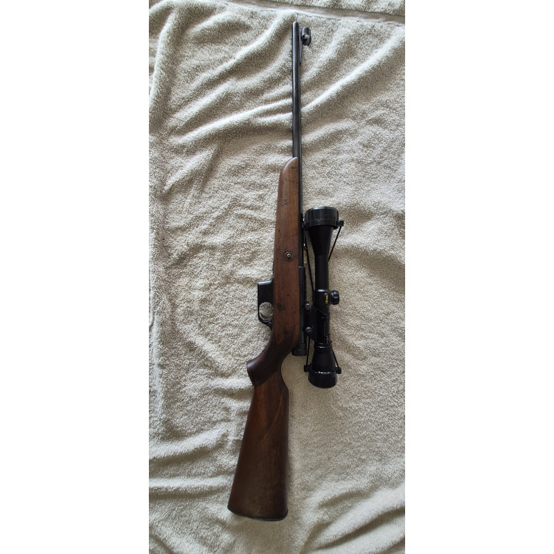 Carabina Halcon 52 Cal.22 Con Mira Shilba 6x40 Con Cuim